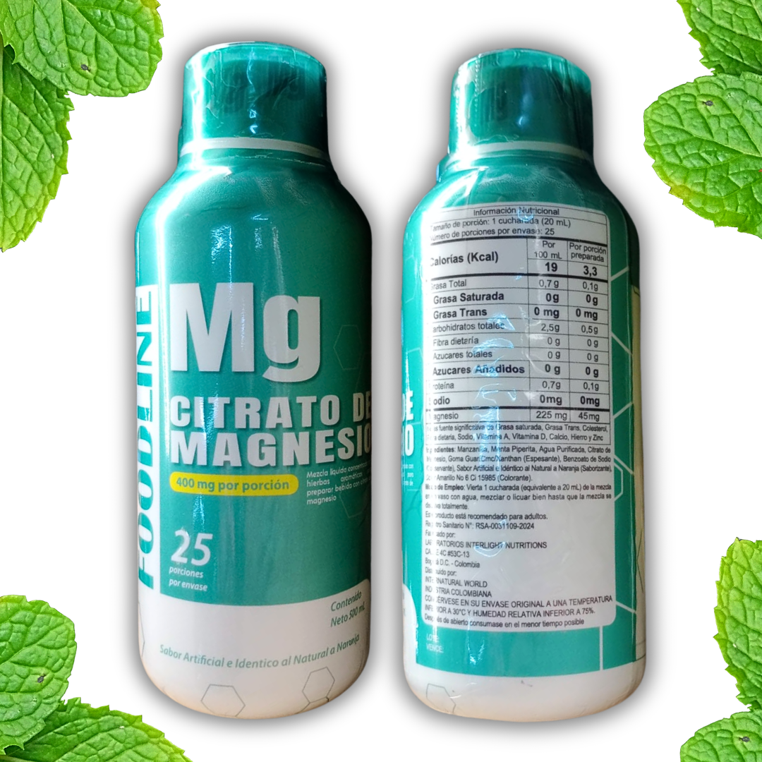 FoodLine Calm Pro - Citrato de Magnesio Premium