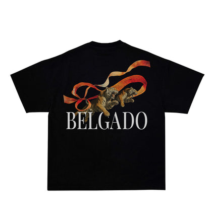 BELGADO ORANGE TIGER TEE