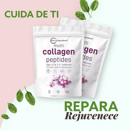 Multi Colágeno que transforma piel, cabello y uñas en días.