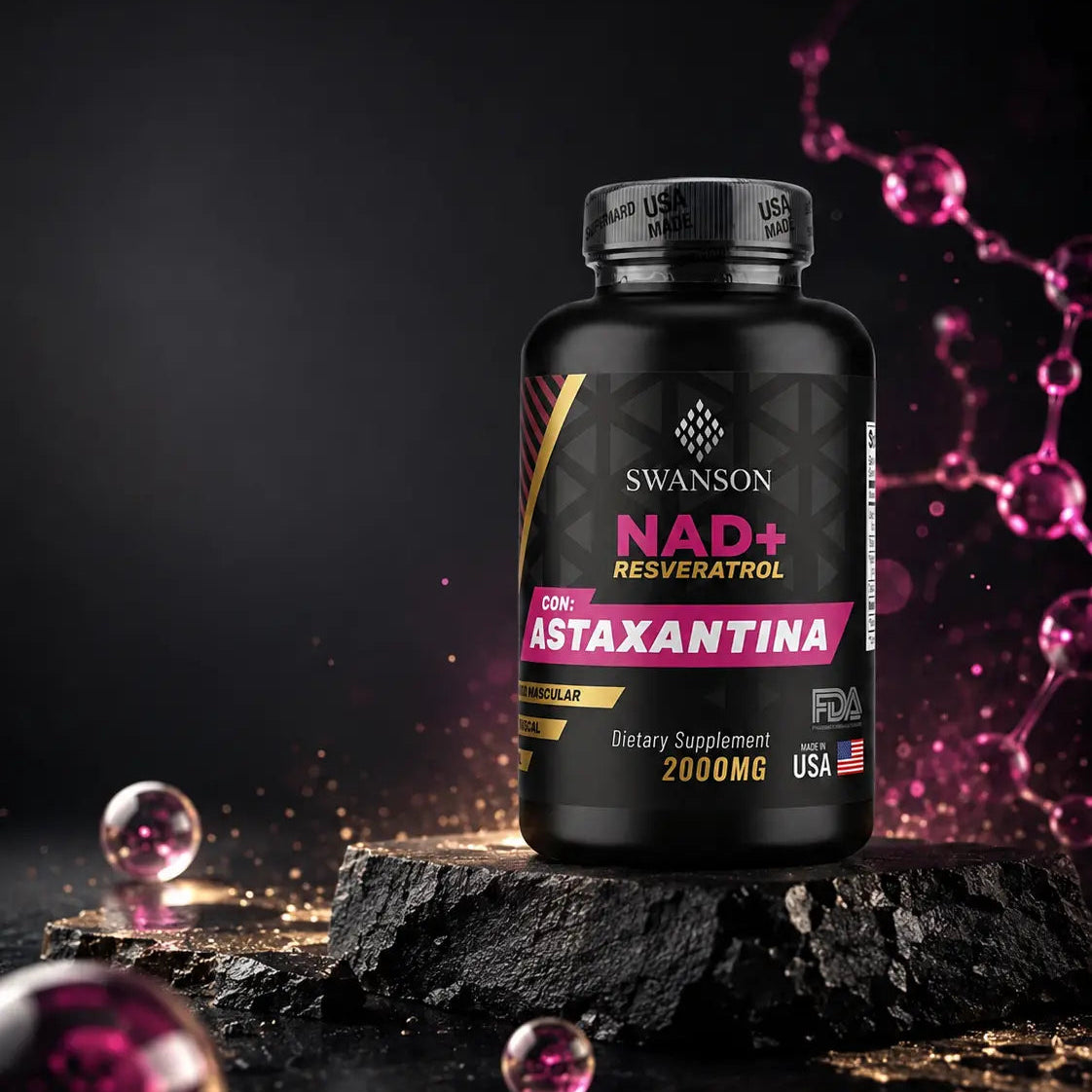 NAD+ Resveratrol con Astaxantina